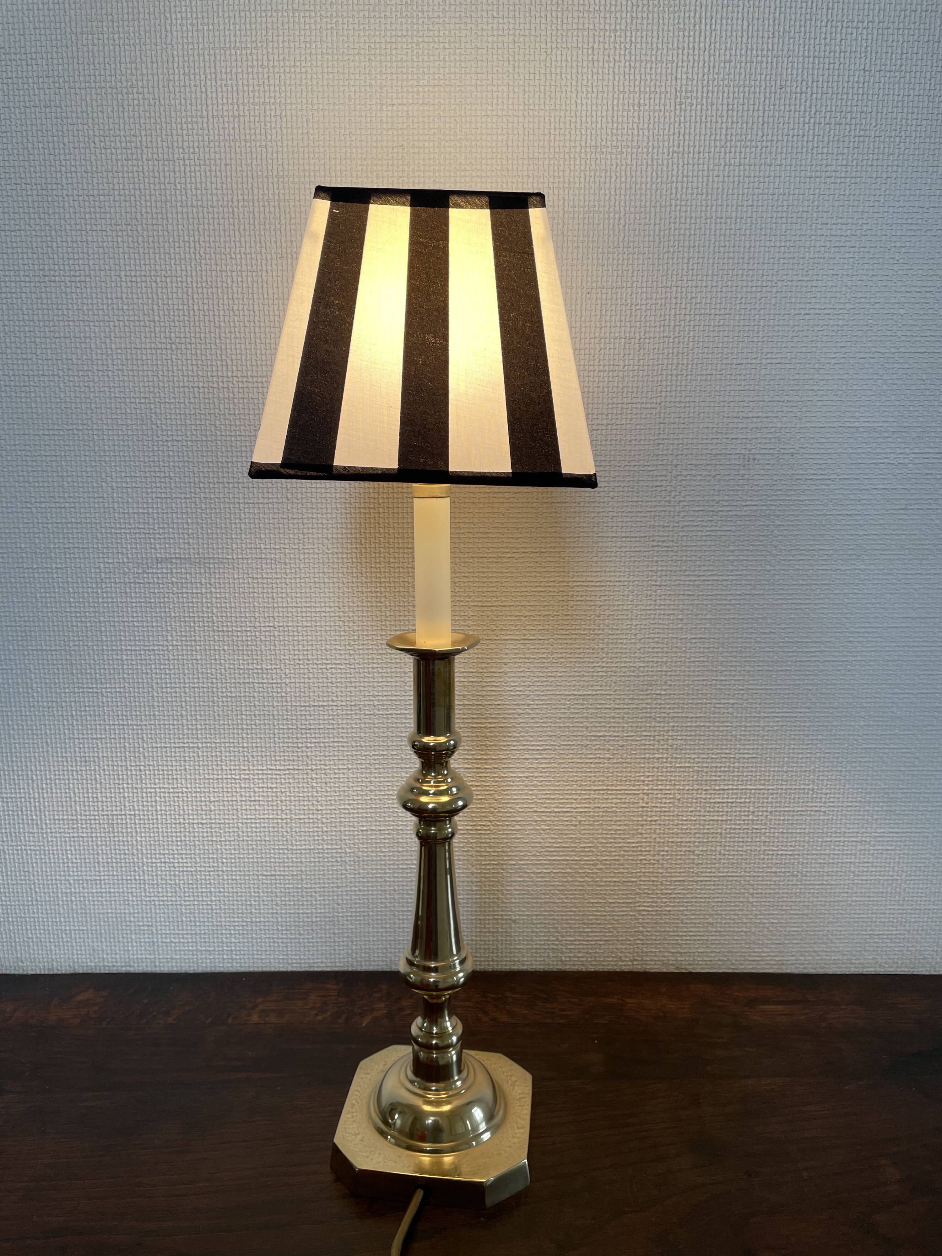 Golden brass lamp