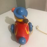 Painted wooden duckling