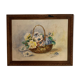 Watercolor in its wooden frame