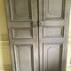 Set of two doors of passage in patinated fir XX century