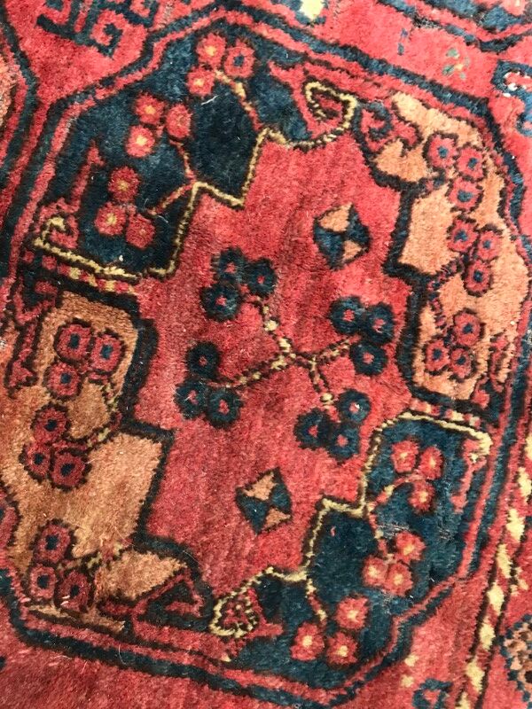 Carpet 19th century former Turkmen Ersari handmade 205 X 288 CM