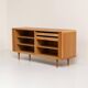 Oak sideboard with tambour doors by Kibaek Møbelfabrik
