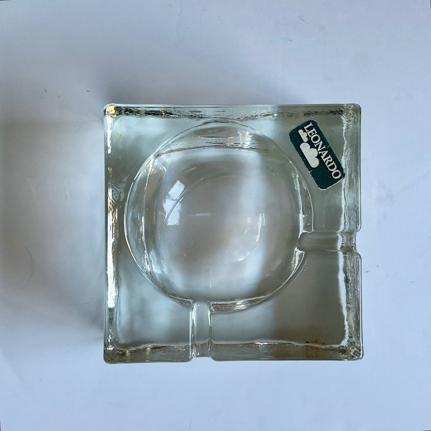 Leonardo glass ashtray