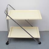 1970s trolley in chrome and plastic