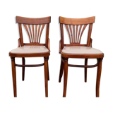Pair of old bistro chairs