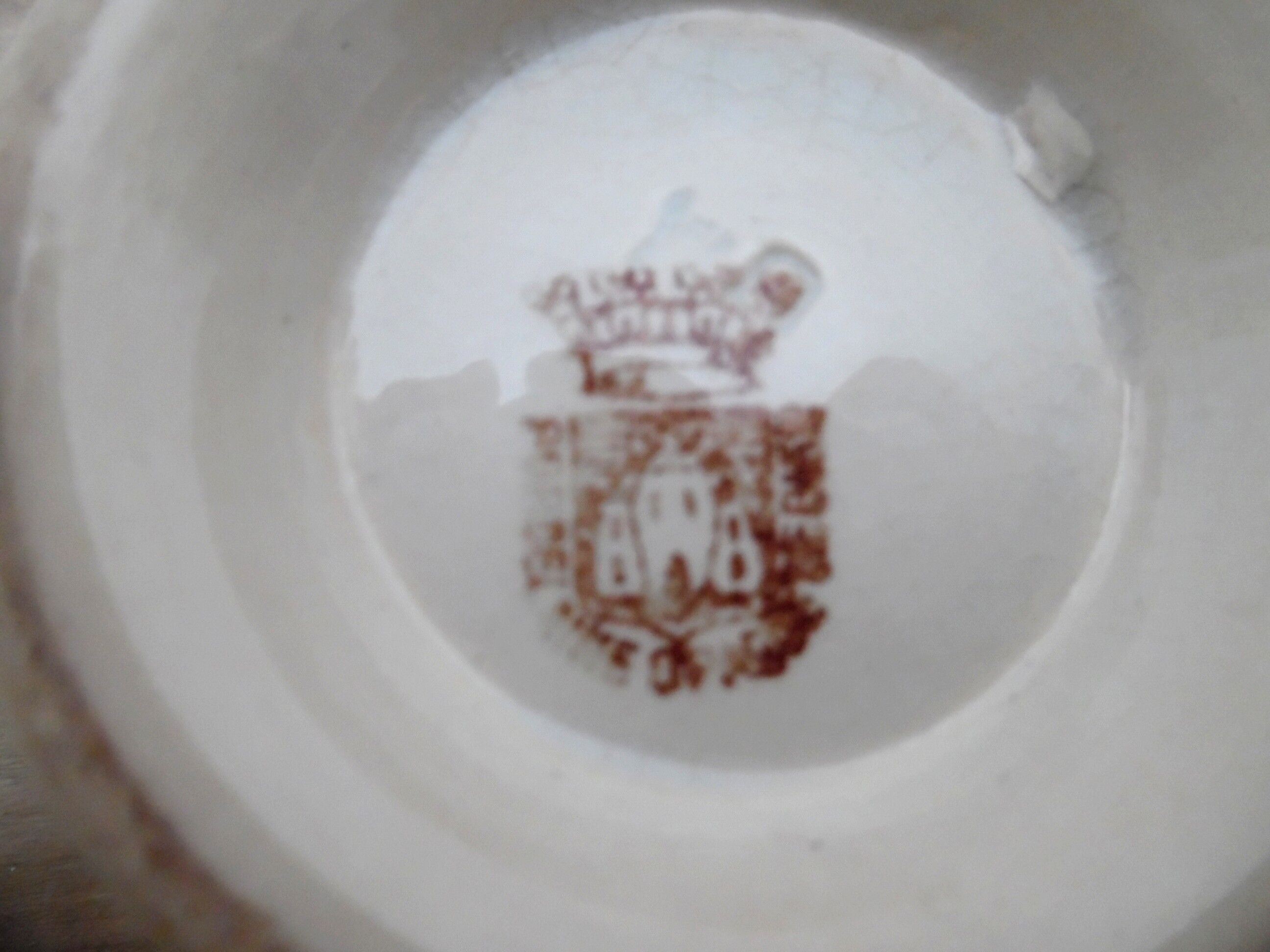 Earthenware bowl, old, signed