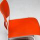 Chairs 40/4 by David Rowland - Red and Brown, Vintage 1970s, Made in the USA