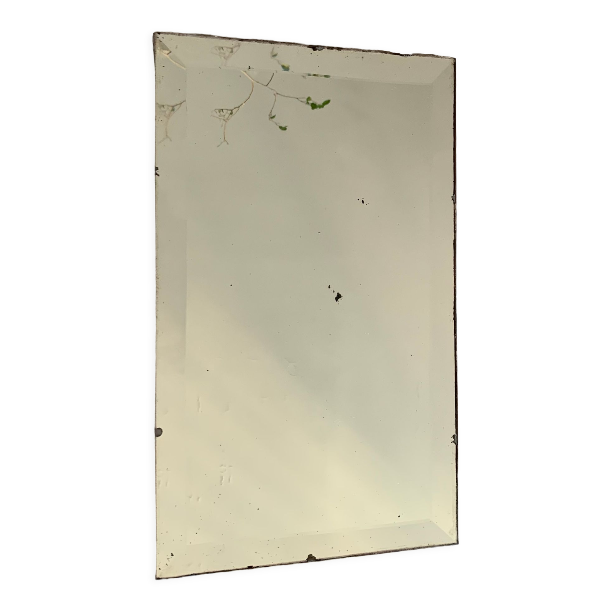 Miroir biseauté ancien 45x27cm