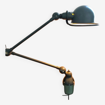 Jieldé standard industrial lamp with 2 arms by j_louis domecq circa 1960