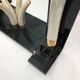 Versailles collection elephant faux tusk ebony console table mirror glass 1970s
