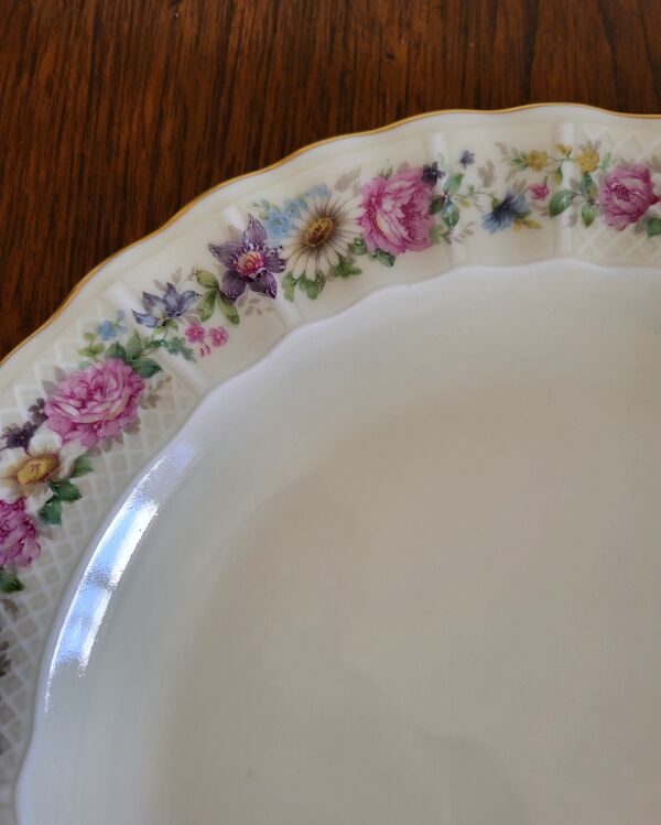 Limoges Bernardaud plat de service rond en porcelaine