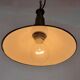 Industrial Green Enamel Military Pendant Lamp with Cast Aluminium Top, 1960