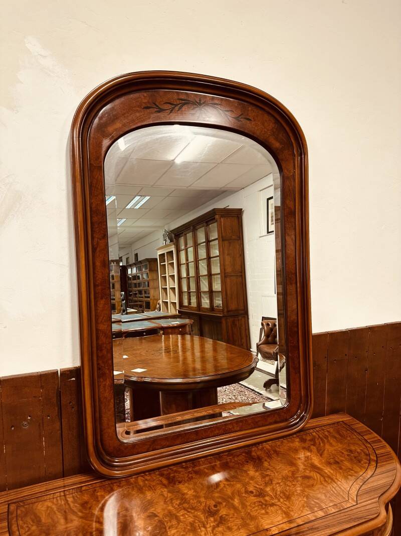 Antique Italian burlwood Mirror