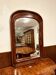 Miroir italien antique en bois de ronce