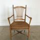 Series of six painted wooden Provencal chairs