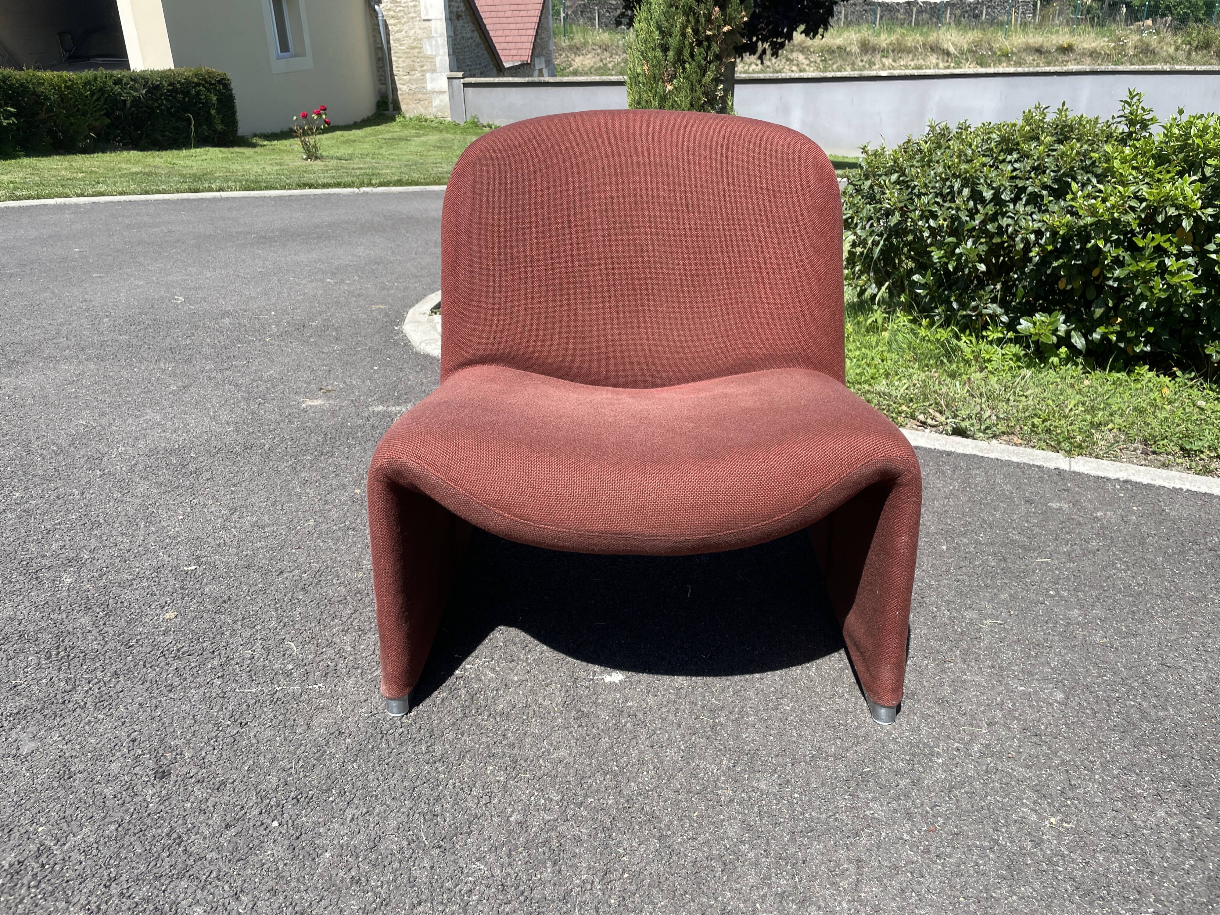 Alky heater armchair by Giancarlo Piretti for castelli 1970