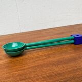 Postmodern Italian salad cutlery from the Euclid series by Michael Graves for Alessi, 1980s, set of 2.