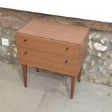 Scandinavian-style bedside table, 1960s
