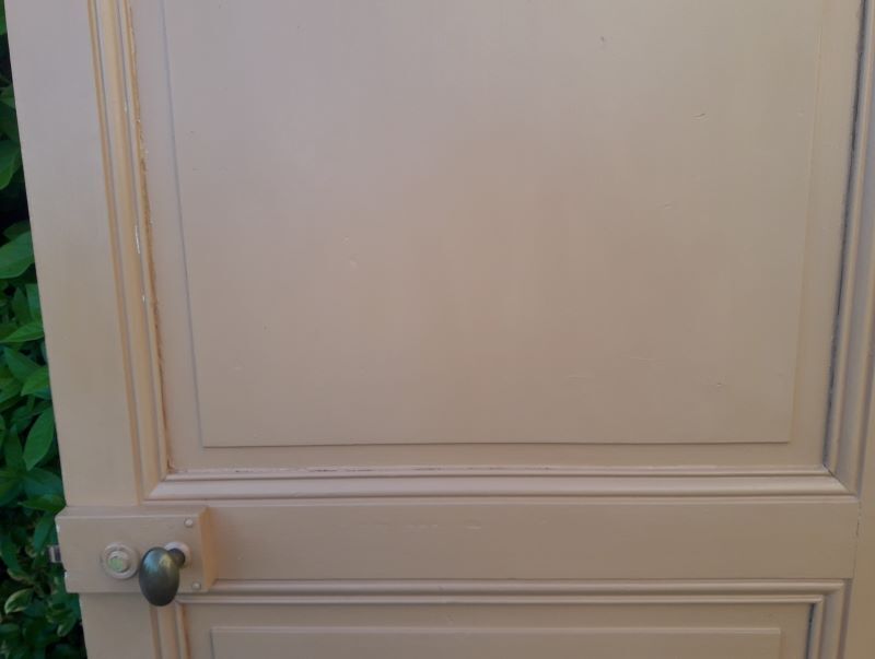 Communication door 199x82,8cm old molded