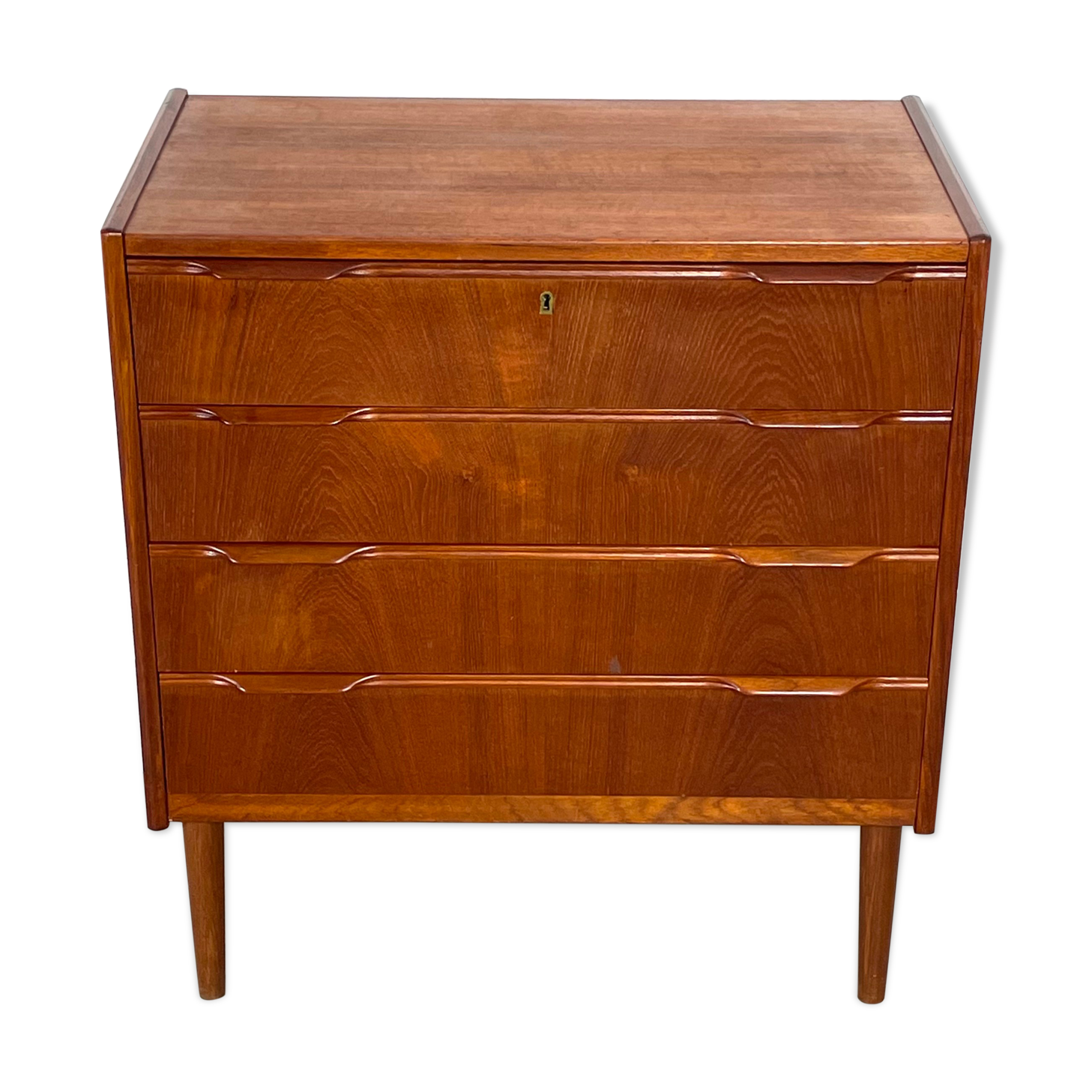 Danish Teak Chest of Drawers by Erling Torvits 1960s