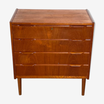 Danish Teak Chest of Drawers by Erling Torvits 1960s