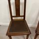 Pair of art deco style wooden chairs