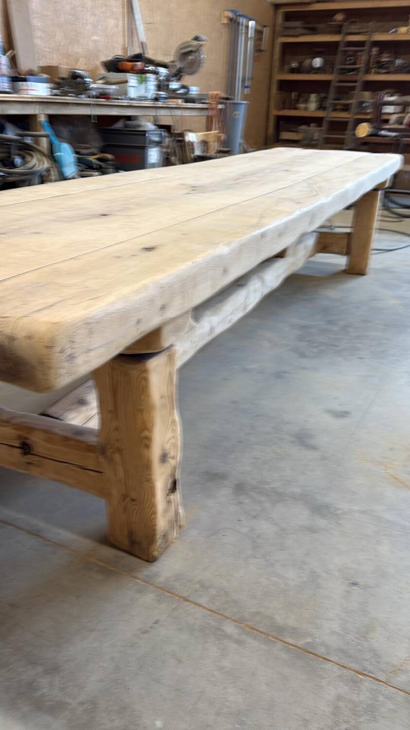 Very large renovated farmhouse table