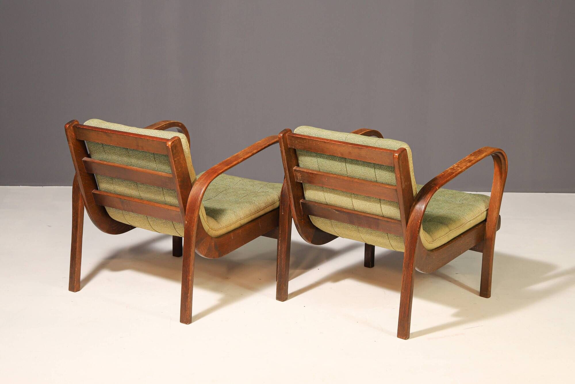 Pair of arm chairs by Karel Kozelka & Antonín Kropáček for Interier Praha,