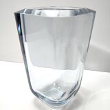 Thick Transparent Glass Vase by Strombergshyttan, Sweden