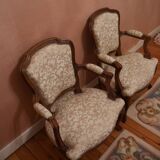 Fauteuil style Louis 15 en cabriolet