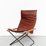 Takeshi Nii folding chair and ottoman "NychairX", 1970