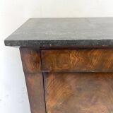 19th century mahogany and mahogany veneer secretary