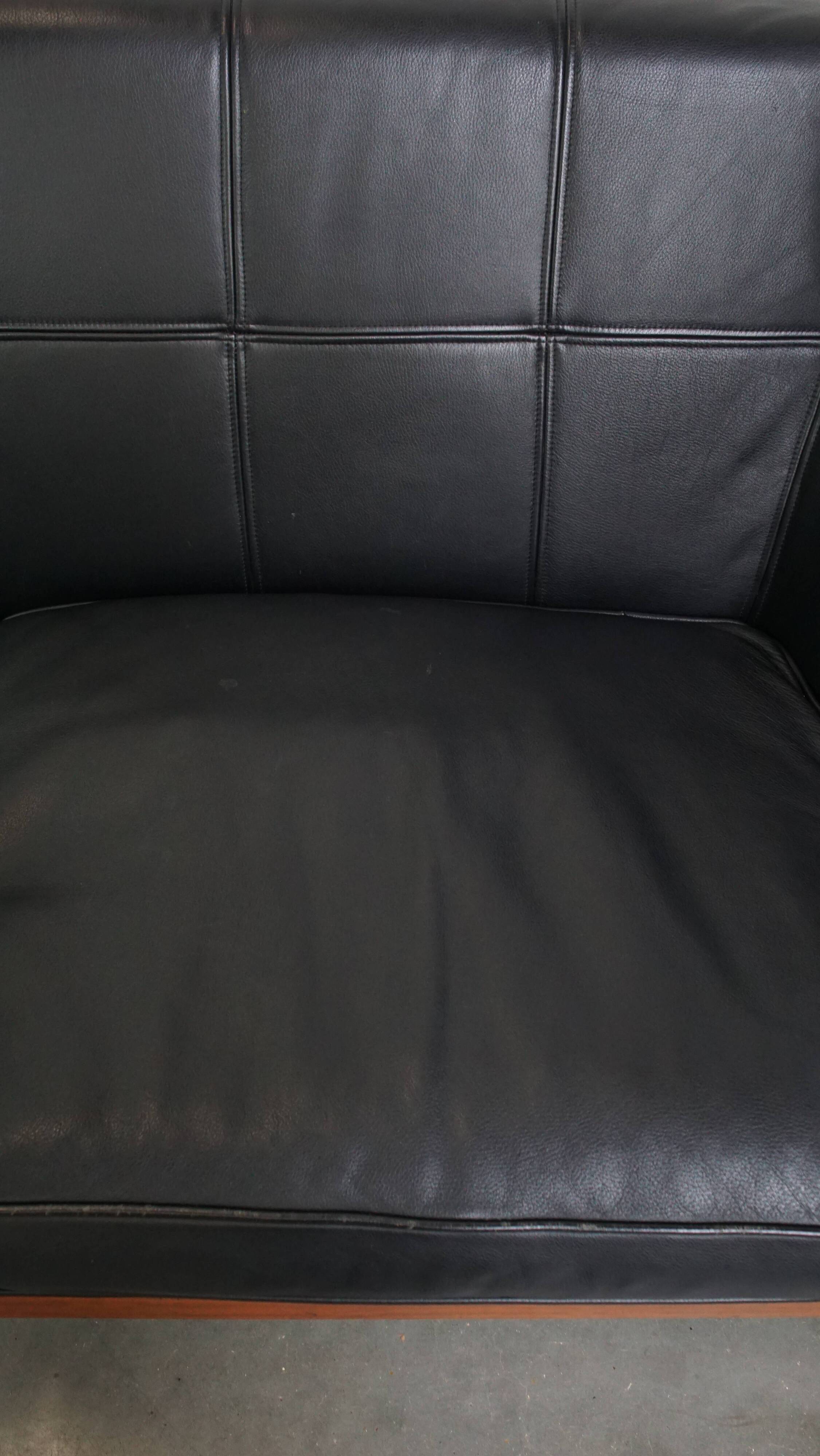 Art Deco 2.5-Seater Leather Sofa