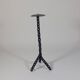 Vintage black brutalist chain floor candlestick
