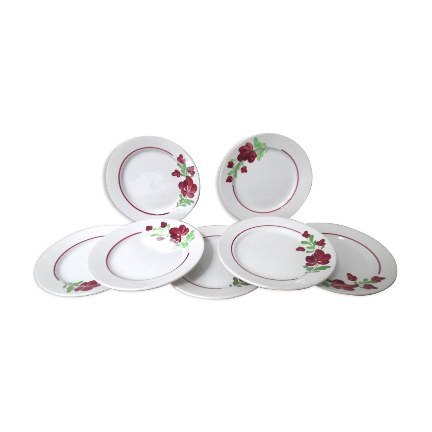 7 dessert plates Lunéville