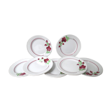 7 dessert plates Lunéville