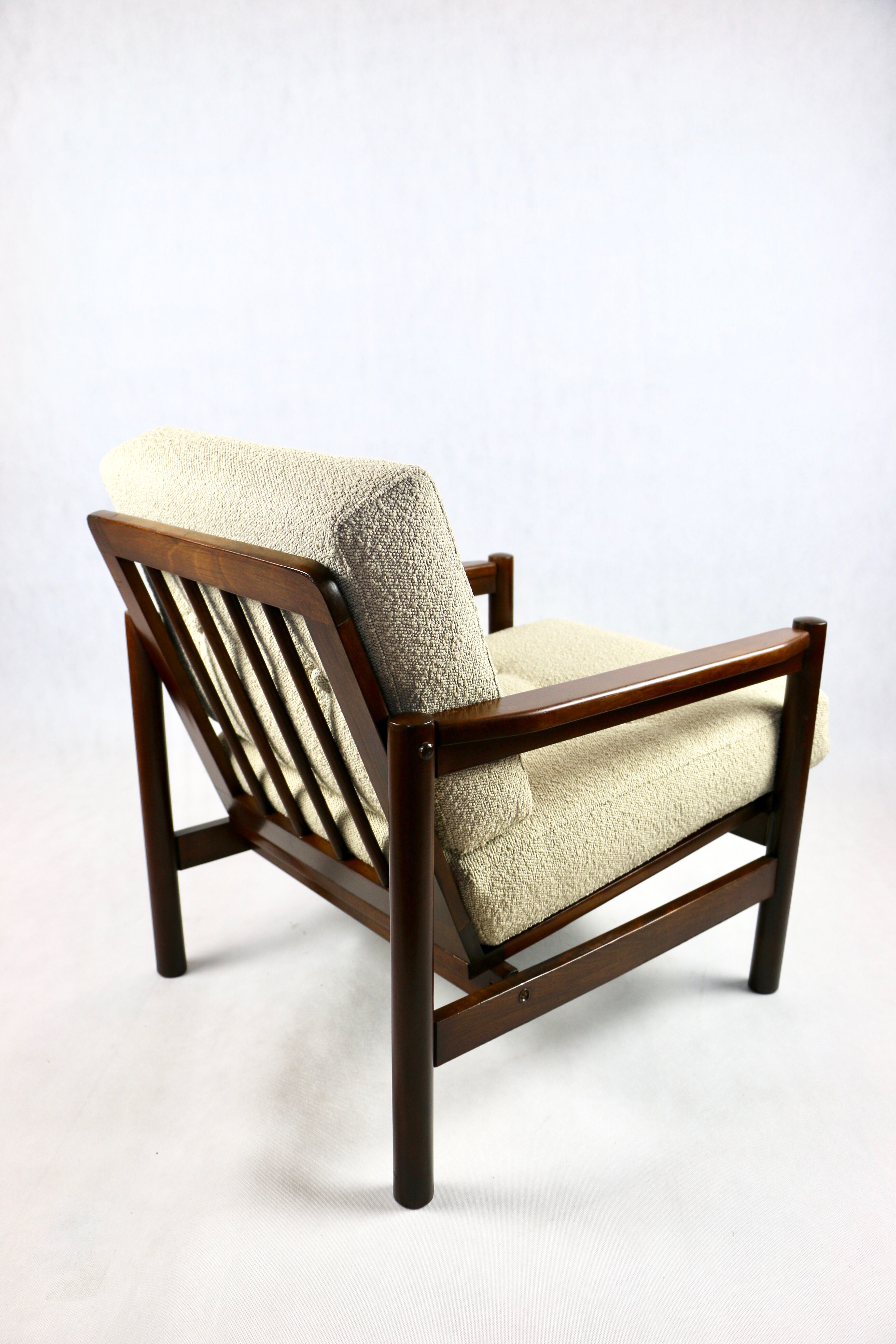 Fauteuil vintage en beige, années 1970