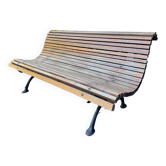 Ancien banc public à lattes