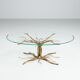 Salvino Marsura tree shaped brutalist coffee table Italy 1970