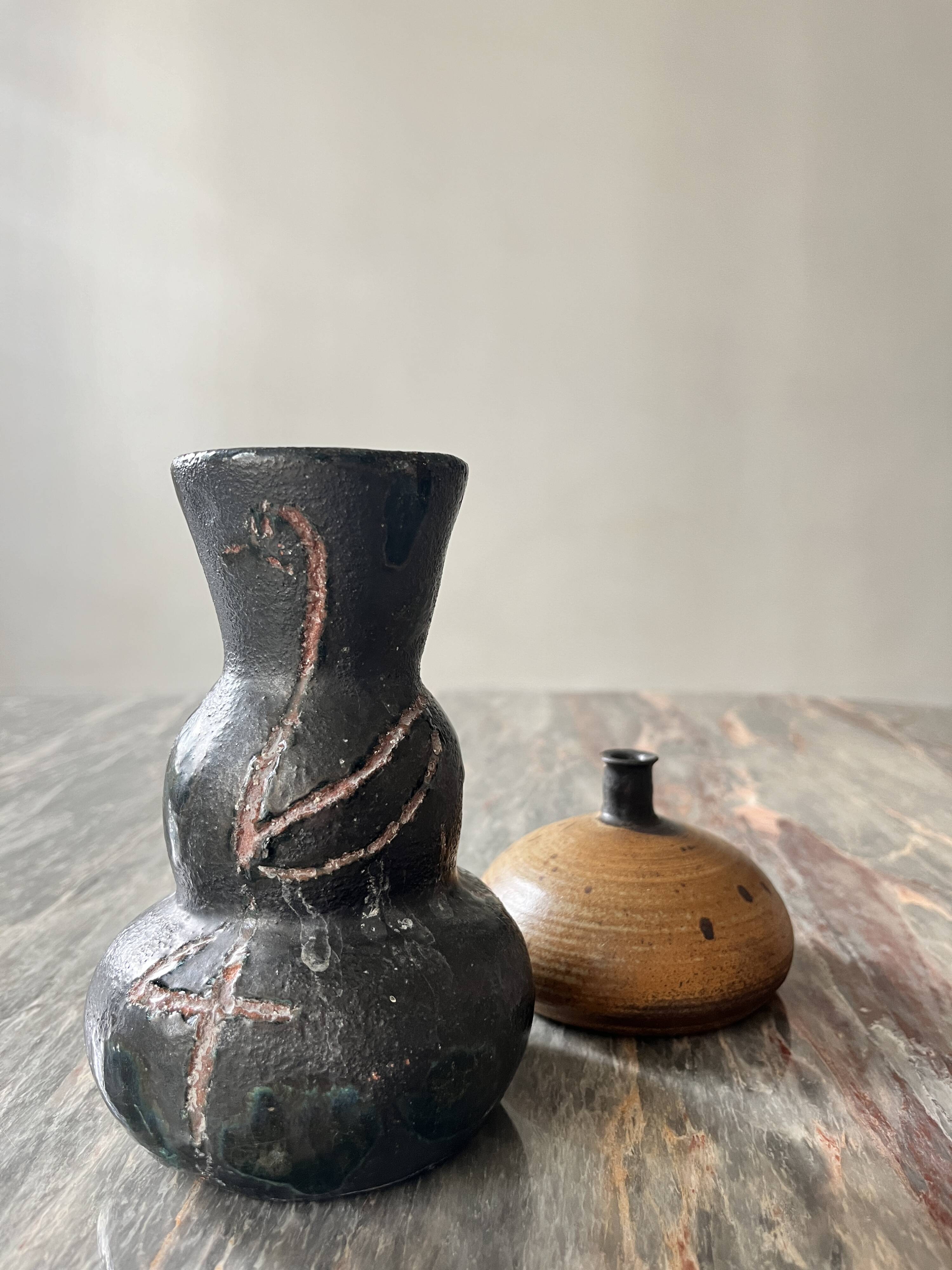 signed ceramic vase