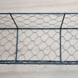 Bread basket in metal and fabric - 43 x 13 x 8 cm