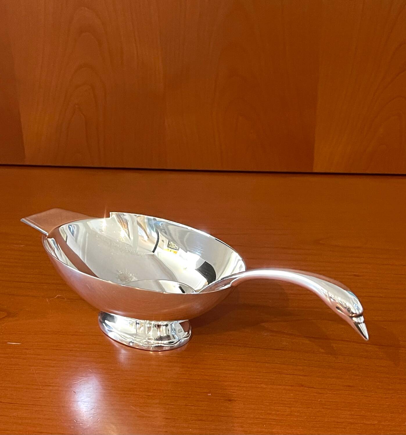 Christofle Gallia sauce boat by Christian Fjerdingstad, Swan model