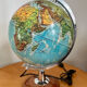 Vintage luminous earth globe