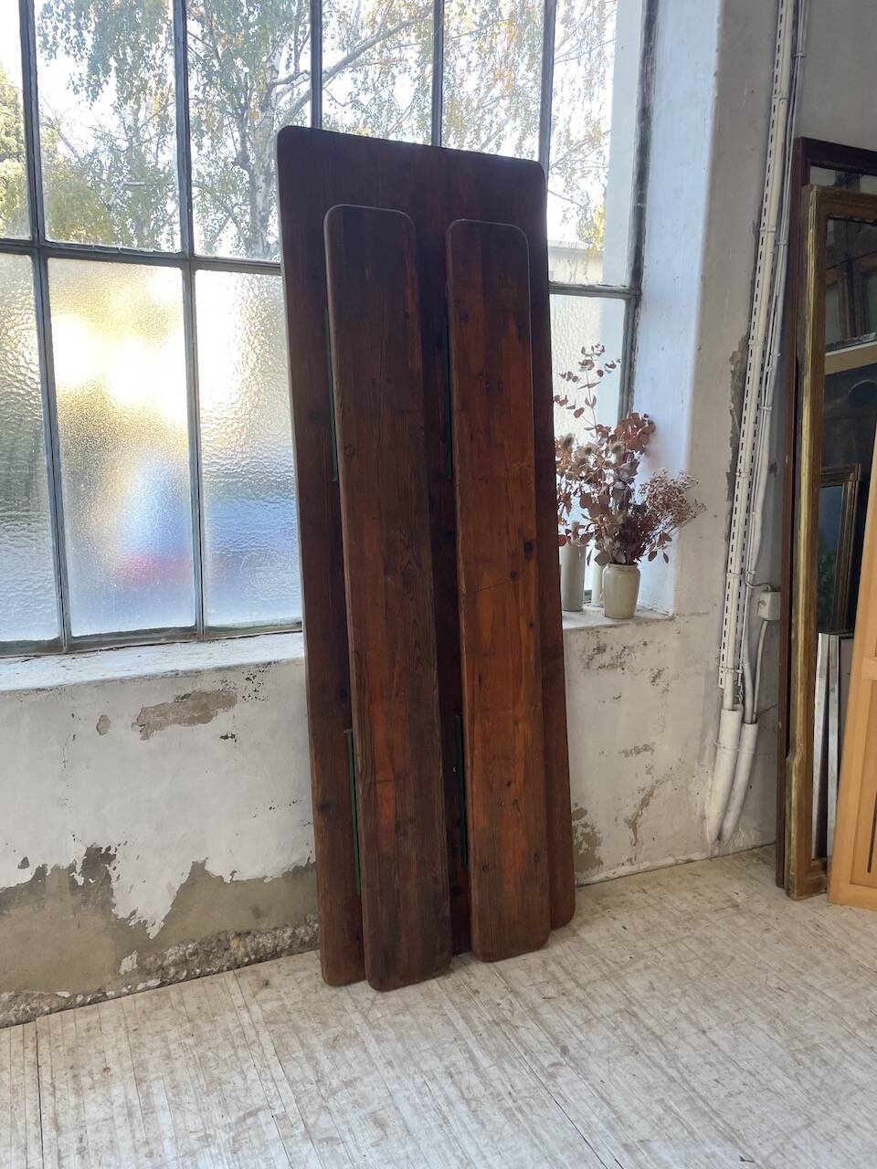 Guinguette table and its 2 benches