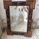 Tramp art mirror 1900 folk art France