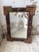 Tramp art mirror 1900 folk art France