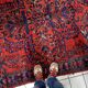 Tapis persan Lilihan antique fait main 173 x 200 cm années 1920 - 1C1216