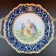 Dish Hermine Quimper or Malicorne, Le Pouliguen - 26 x 30 cm