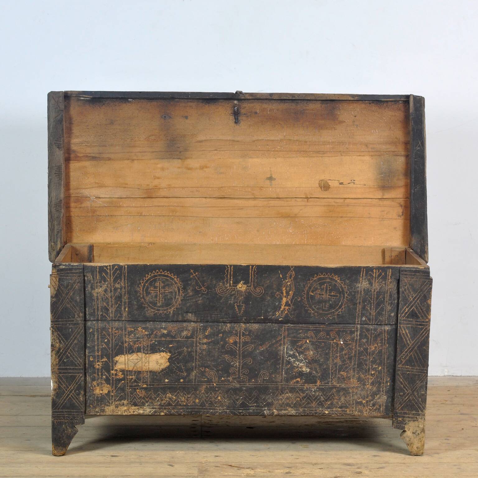 Coffre de berger antique, années 1820