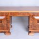 Art Deco Writing Desk in Mahogany and Walnut, 1920s